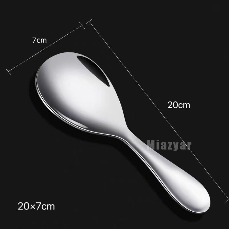 

Sendok Nasi Anti Lengket Tebal Sendok Kafetaria Sendok Rumah Tangga Sendok Nasi Stainless Steel