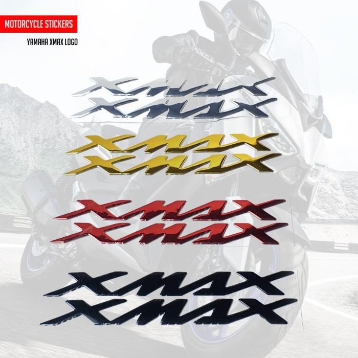 Sticker 3D Logo Emblem Yamaha XMAX 250 300 - Hitam