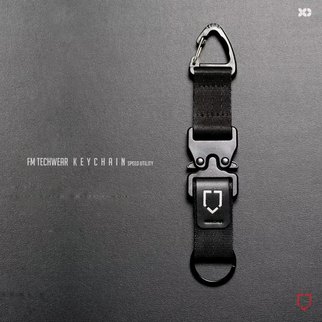 Gantungan Kunci Motor Techwear KEXD24 Nylon Webbing dengan Mil Tec Plastic Snaphook dan Buckle Mil T