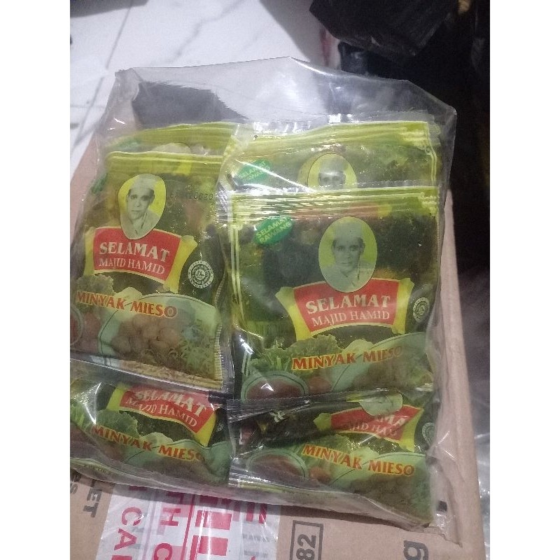 

Bumbu Minyak Mieso Bakso Selamat Majid Hamid 1 pak Isi 20 sachet