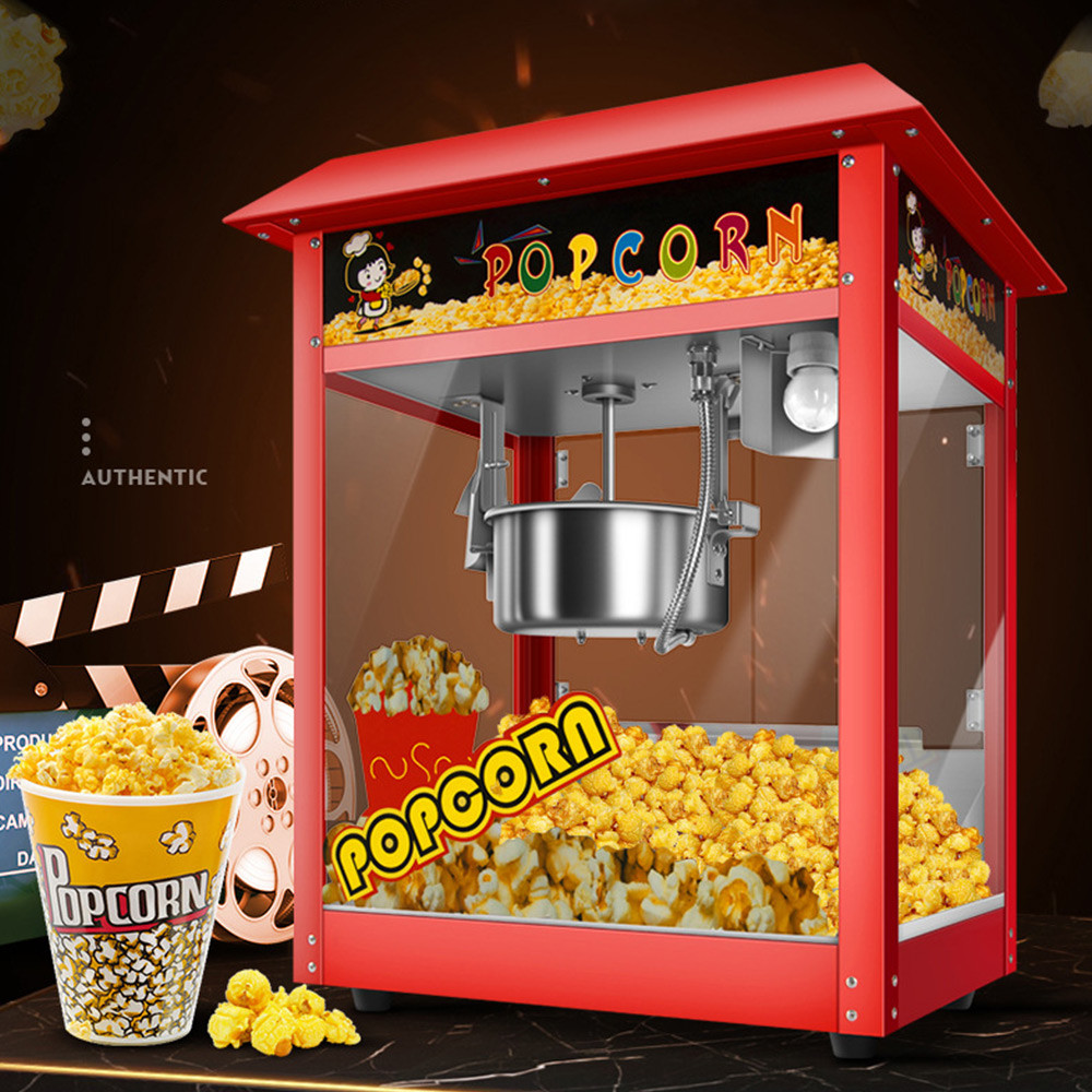 Automatic Popcorn Machine Commercial Electric Popcorn Machine Corn Puffing Maker Popcorn Maker