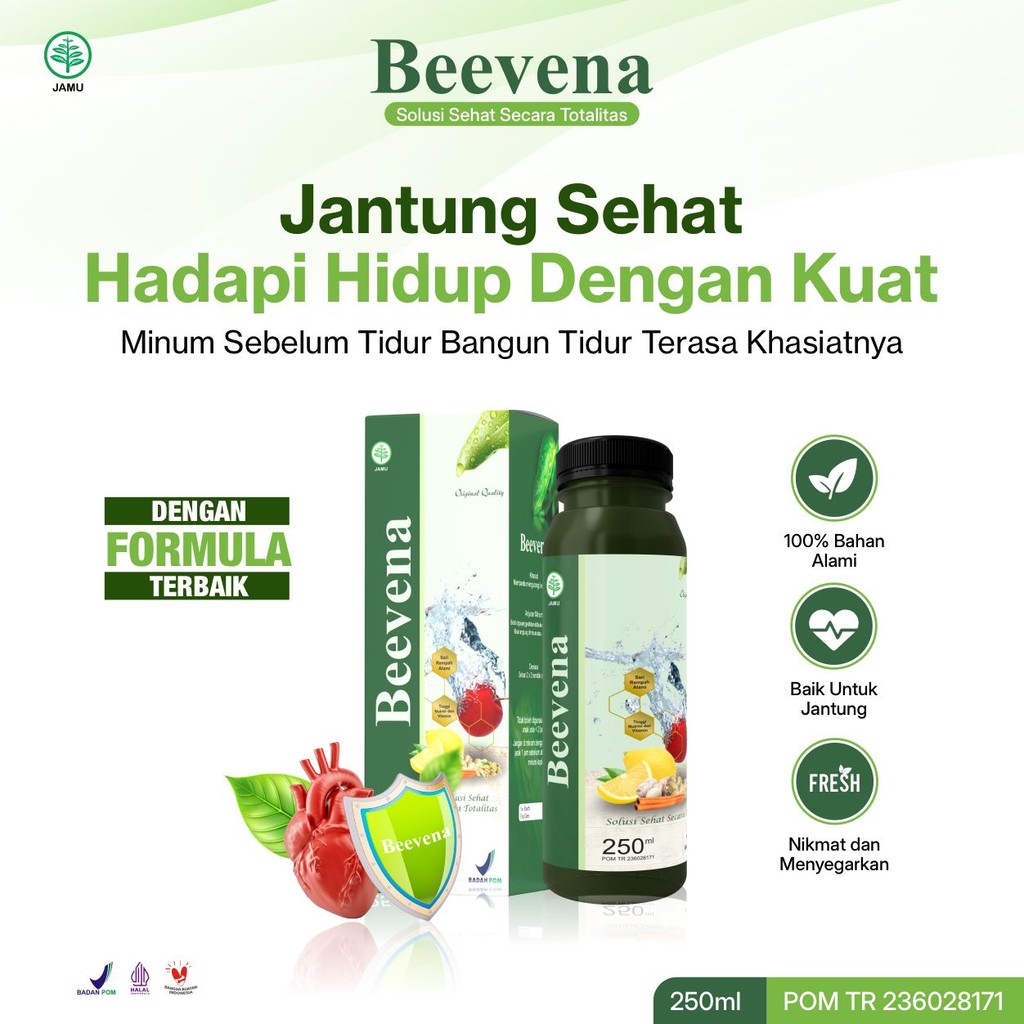 

BEEVENA Ramuan Herbal Terapi Jantung Kolesterol Darah Tinggi Diabetes Trigliserida Ampuh