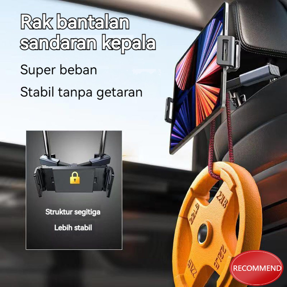 Car Headrest mobil 360 Derajat Universal stand Bagian Jok Holder Tablet Hp