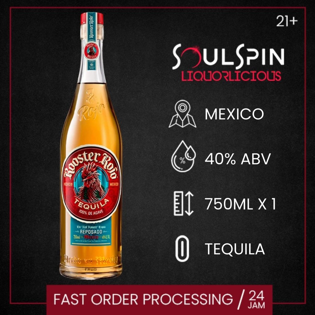 

Rooster Rojo Reposado Tequila 750ml