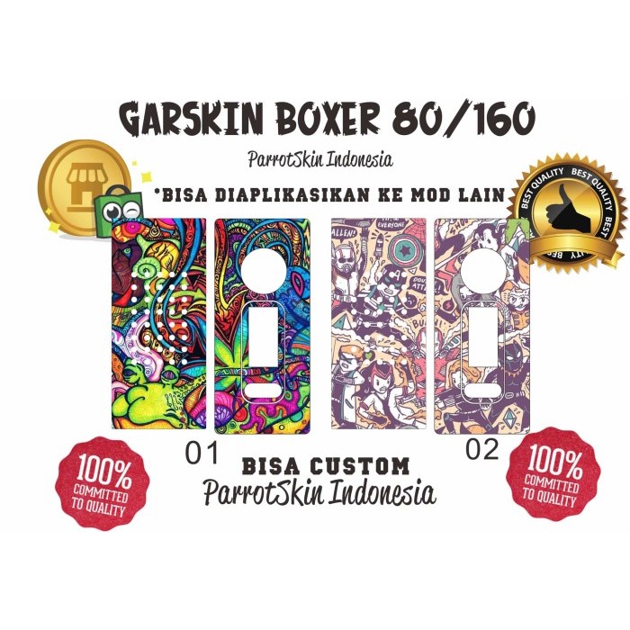 

Garskin BOXER 80w / 160w by parrotskin bisa custom