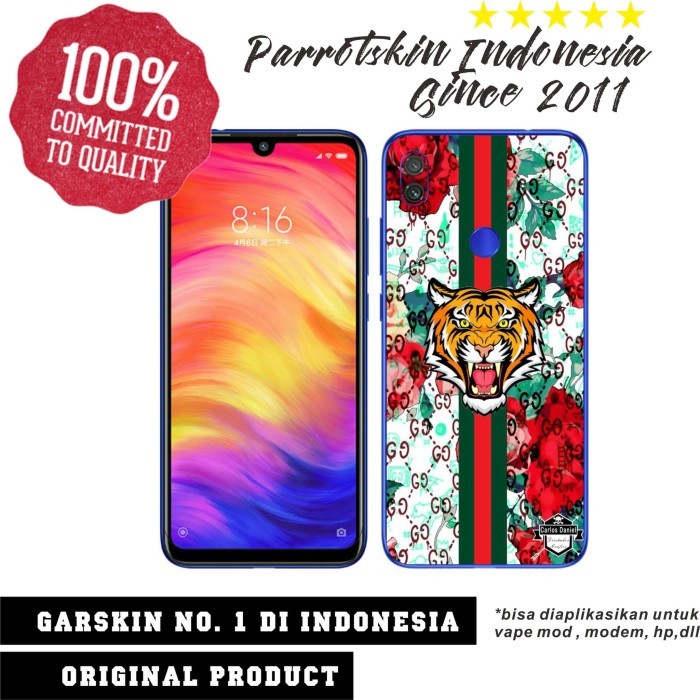 

Garskin Redmi Note 7 custom anti gores Tiger Hyperbeast for back case