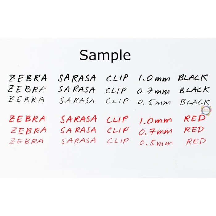 

Pulpen Gel Zebra Sarasa Clip 1.0 mm Semua Warna - Shiny green