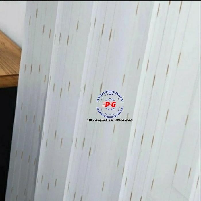 Promo Daleman gorden vitrase motif bintik air hujan L 100 - 200 x T 230 cm - Bintik silver, L 150 x 