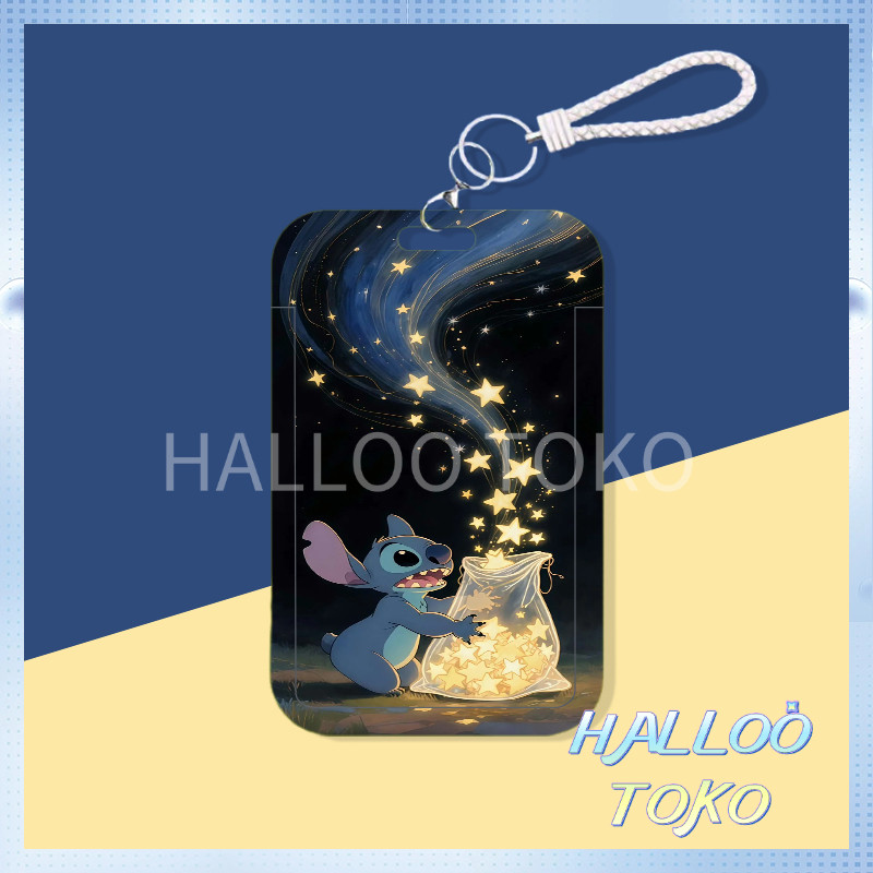 

ID CARD HOLDER MOTIF KAWAII TEMPAT KARTU PHOTOCARD PHOTO CARD Pelindung + Stitch dalam Bintang - bintang Langit