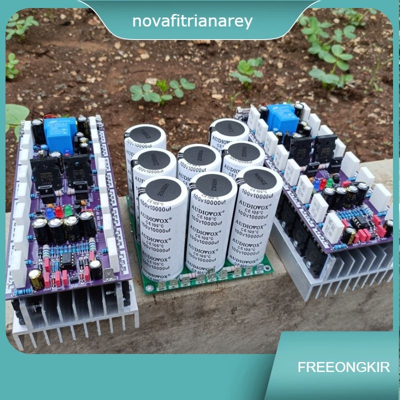 2.Pcs KIT DRIVER SOCL 506 TEF 2U 20CM Komplit KIT PSU 8 ELCO 100V 10000uf Audiovox tinggal colok PSU