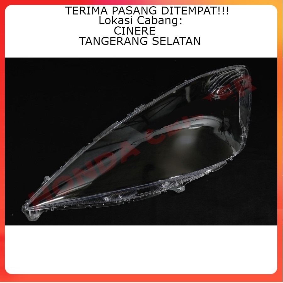 Cover kaca head lamp jazz 2008 2009 2010 2011 mika kaca lampu depan honda jazz ge8 2008-2011