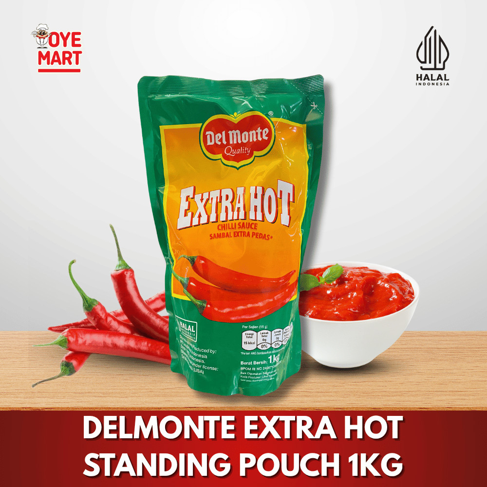 

DELMONTE EXTRA HOT STANDING POUCH 1KG / SAUS SAMBAL PEDAS POUCH 1 KG