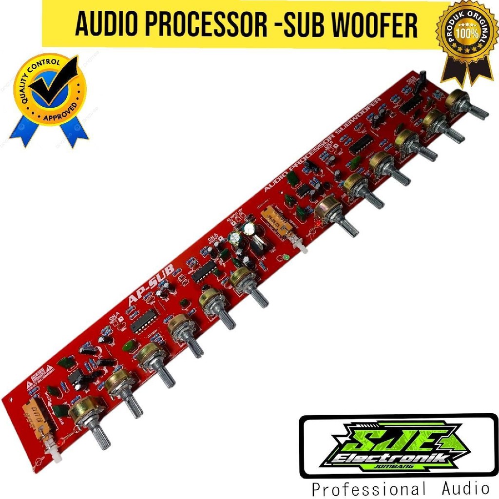 KIT AUDIO PROCESSOR + SUB WOFER Subwoofer Speaker