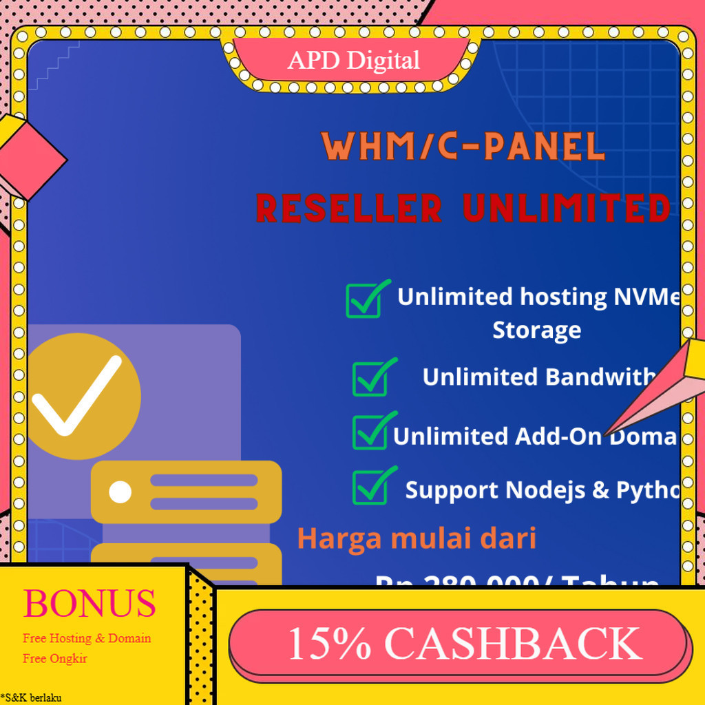 Reseller Hosting SSD 1 Tahun APD Digital APD