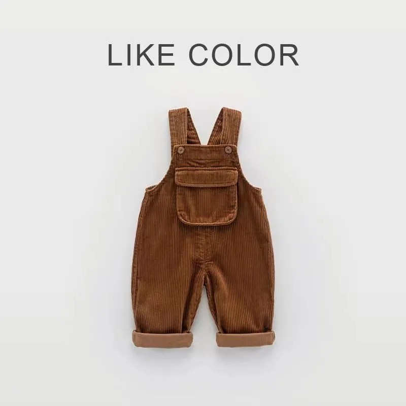 Celana Jumpsuit overall anak laki-laki perempuan celana corduroy overall bayi tebal overall anak