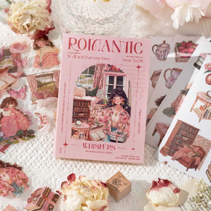 

Mr Paper, 1 Style 30pcs/bag Romantic Comic Series Sticker Book DIY Manual Decoration Stickers Kawaii Stickers