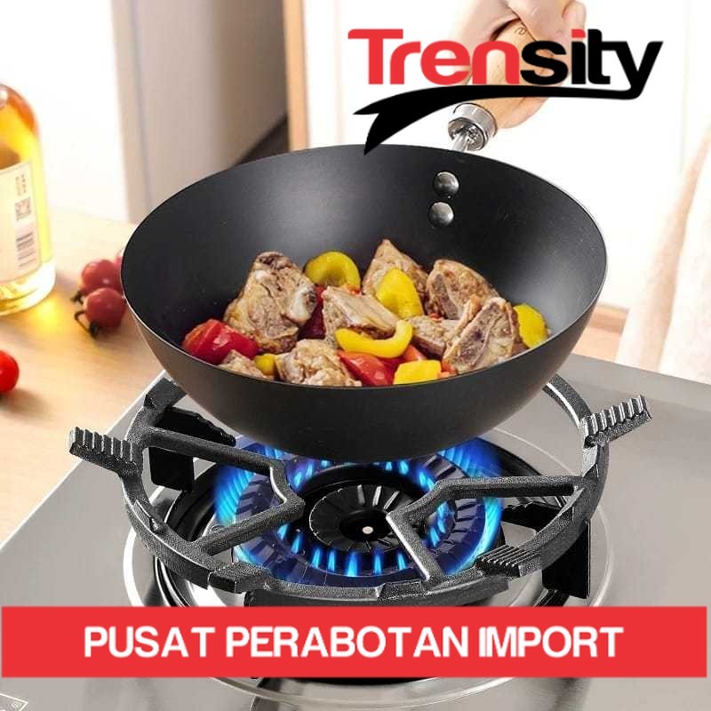 Tatakan Kompor Gas Tatakan Bulat Nampan Dudukan Kompor Gas Stove Rak Bahan Besi *TRENSITY*
