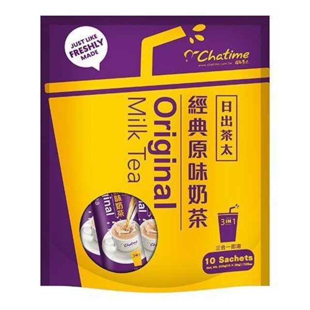 

Chatime Original Milk tea 3in1 20gr Original Taiwan teh susu cha time 1sachet
