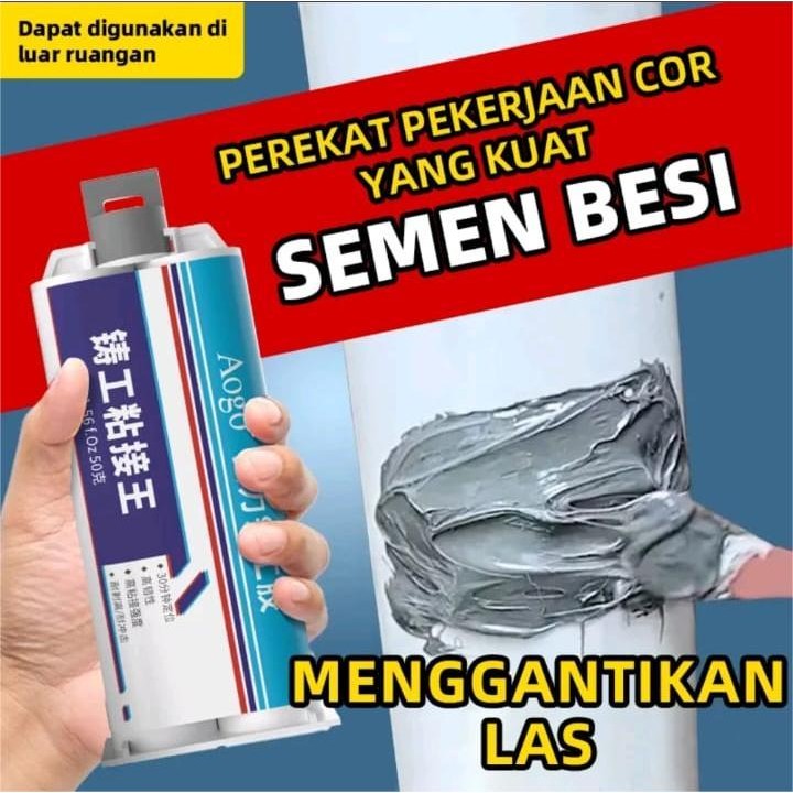 

Aogo Lem Pengecoran Super Kuat Tahan Panas & Air Khusus Logam Radiator Tangki Bahan Bakar Menambal Kebocoran Pengganti Las Dapat Diampelas Dibor Dan Disemprot Cat