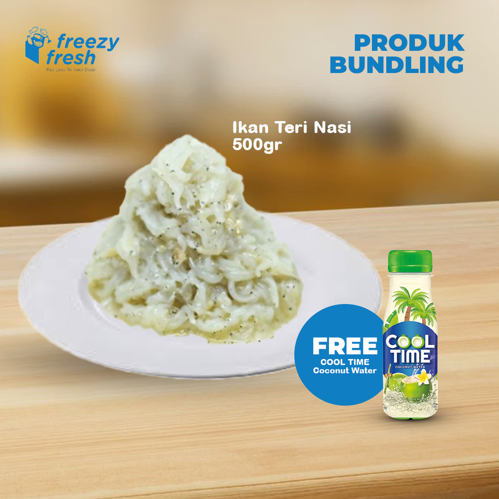 

Ikan Teri Nasi (Anchovies) 500 Gram FREE Cool Time Coconut Water (1 pcs)