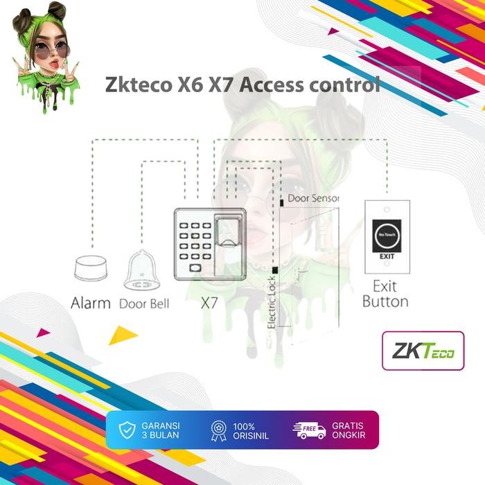 

Zkteco X6 Fingerprint Menggunakan RFID 125kHz Pin Standalone Access Control Akses X6 X7 - 3 BULANSale