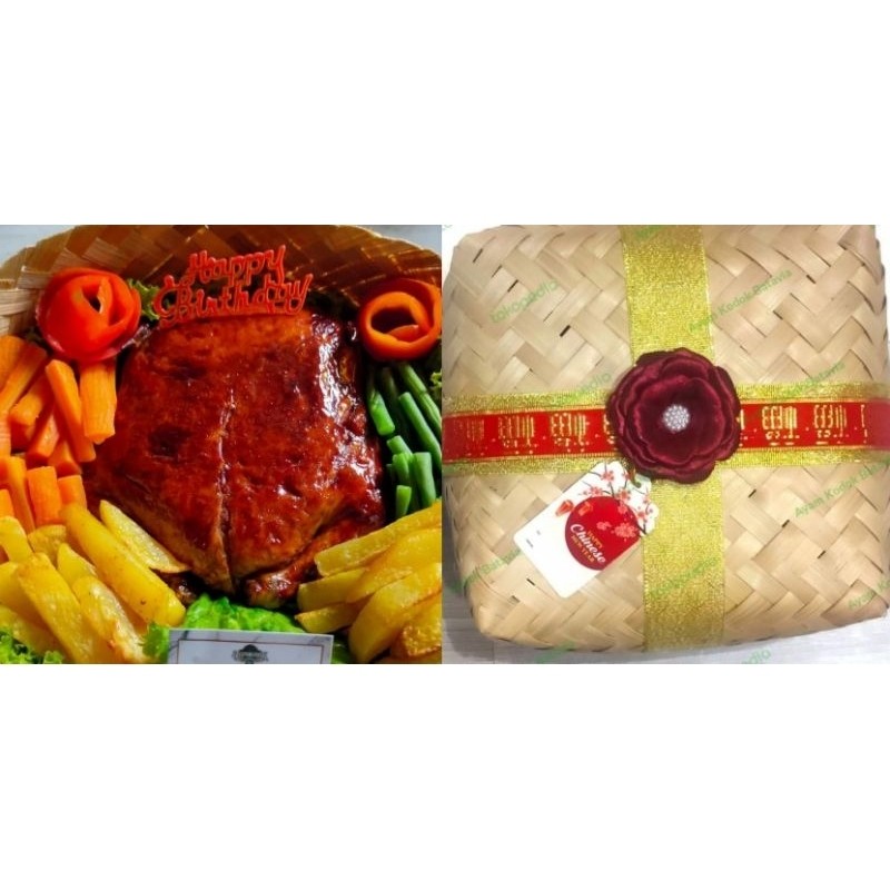 

BIG AND SMALL SIZE Hamper Premium dan Economis Ayam Kodok Batavia Komplit Hias