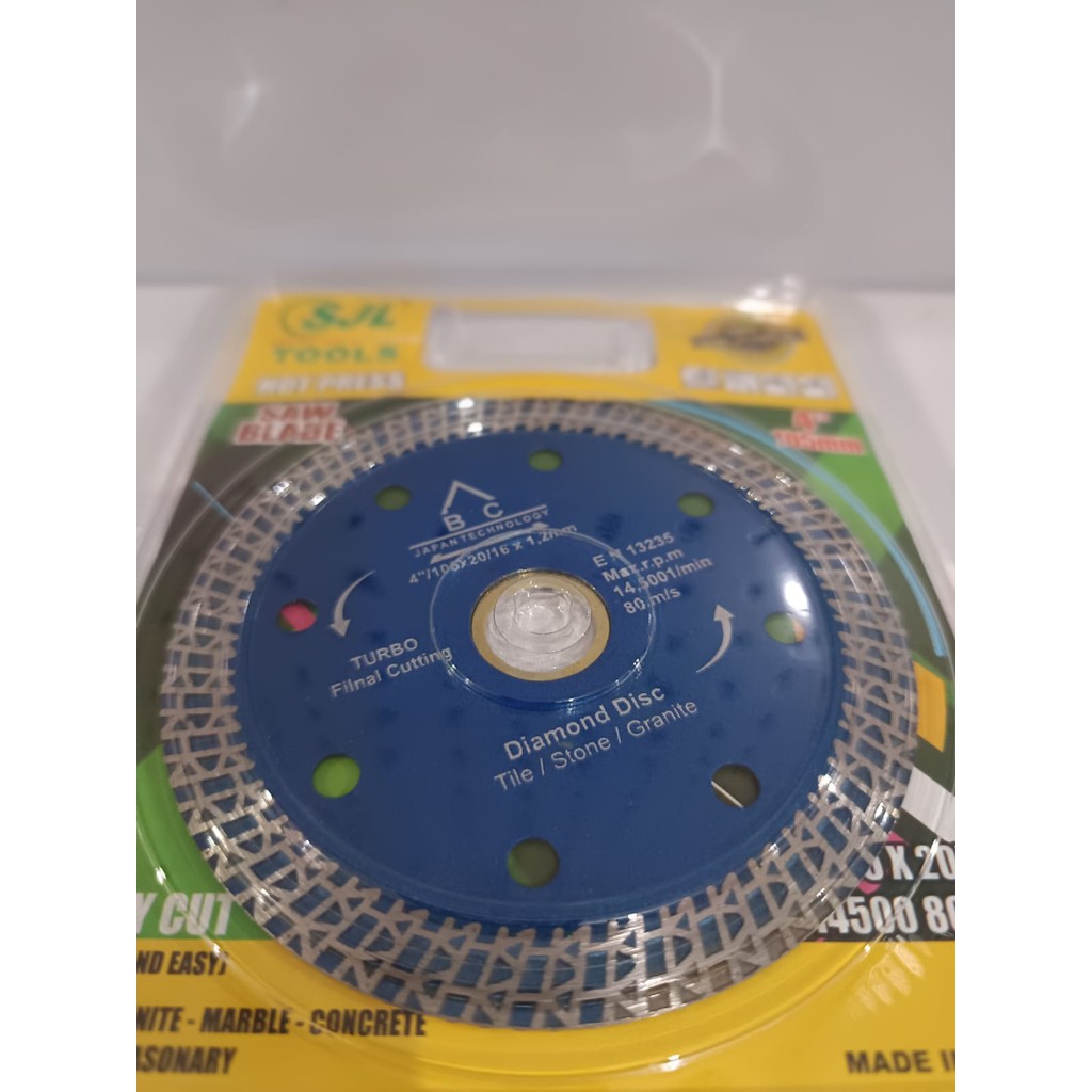 BMB Diamond Wheel Turbo Batik 4 Inch Mata Pisau Potong Keramik Granit
