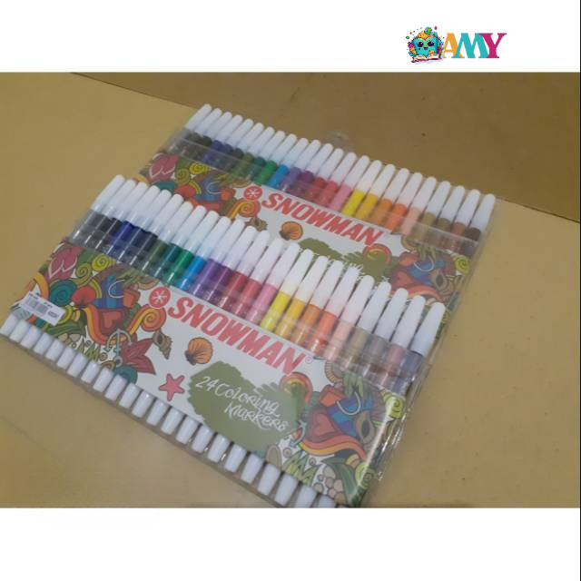 

SNOWMAN SPIDOL 24 WARNA AMY STASIONARY