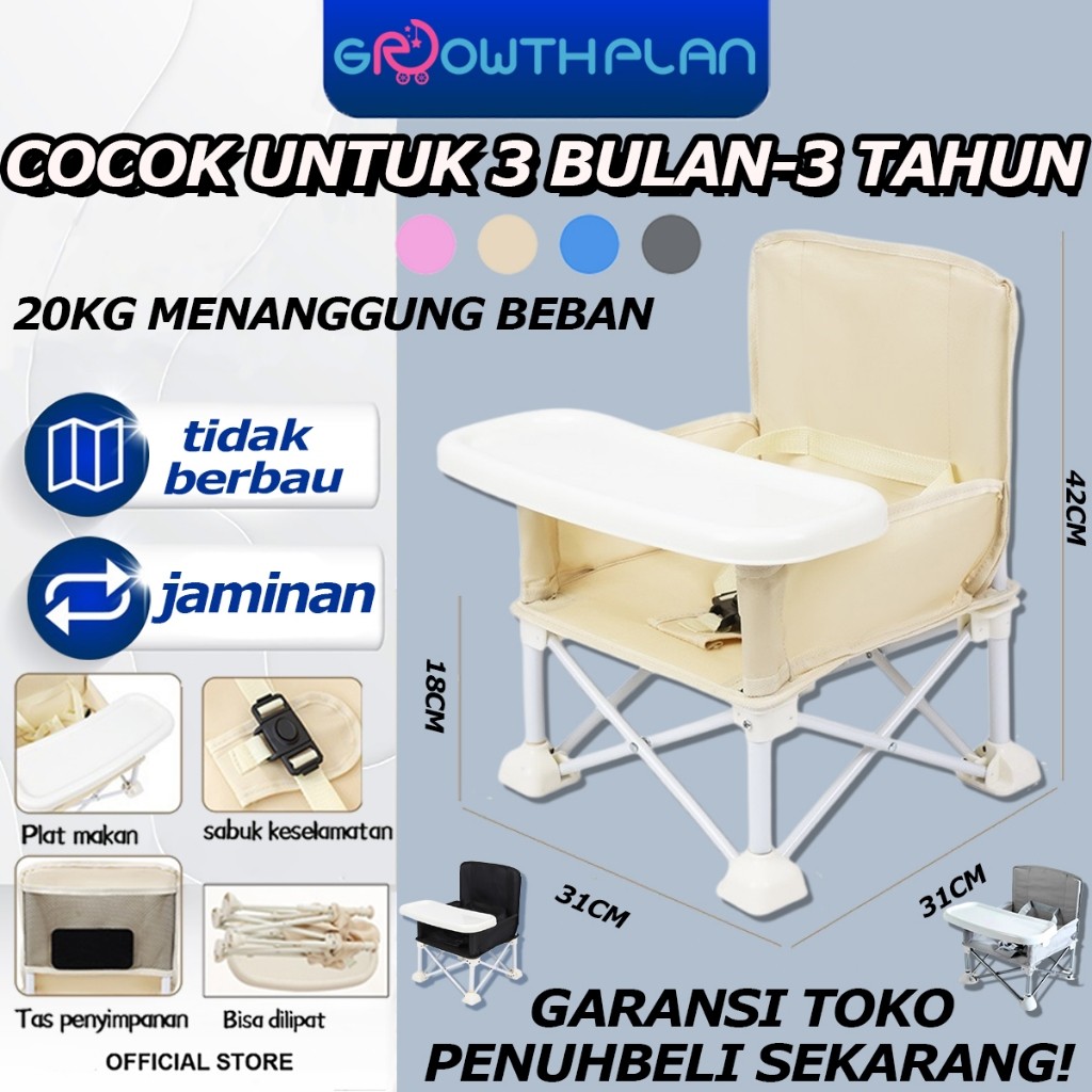 Kursi Makan Bayi Tempat Multifungsi Makan Bayi Portable Lipat 4 In 1 Baby Chair Booster Meja Makan