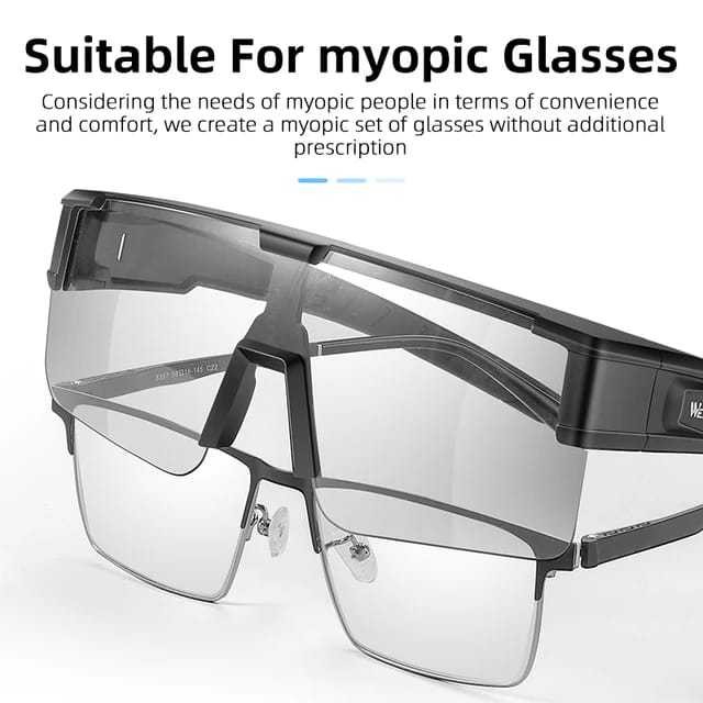 West Biking Photochromic Cycling Glasses Kacamata Sepeda Minus Pria Wanita Sunglasses Road Bike MTB 