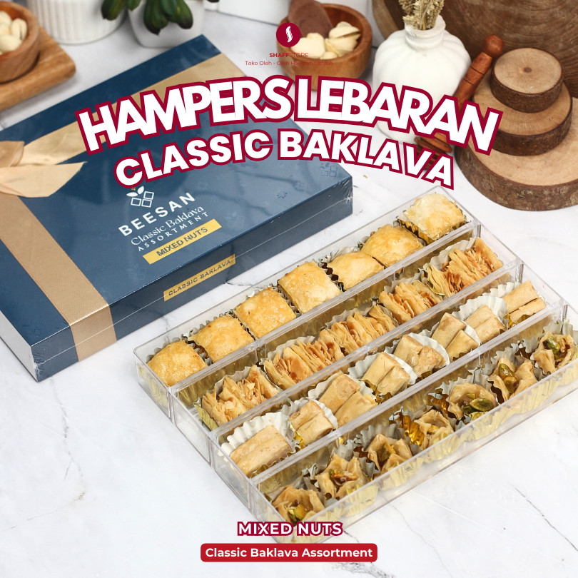 

Baklava Hampers Lebaran Khas TImur tengah dengan MADU Tanpa GULA