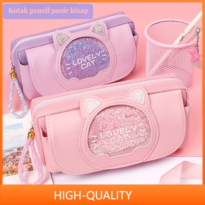 

【COD】Multifunction Pencil Case Cute Organizer Tempat Pensil Cartoon QuickSand Animal Kotak Tempat Pensil Cute Organizer