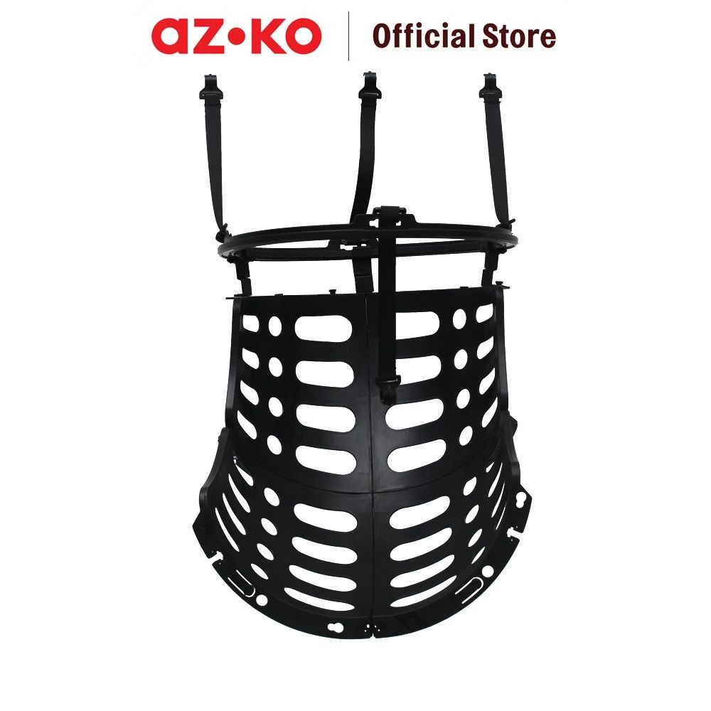 AZKO Berwyn Basketball Return System - Hitam Aksesoris Bola Basket Portable Return Ring Jaring Baske