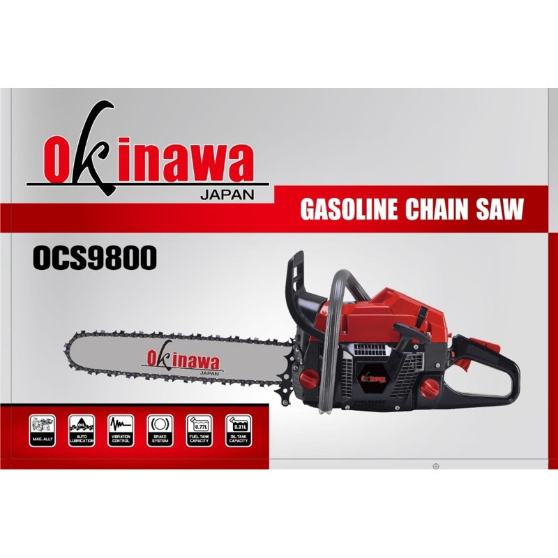 MESIN CHAINSAW OKINAWA 9800 (365) BAR 25” 72-42 MODEL HUSQVARNA