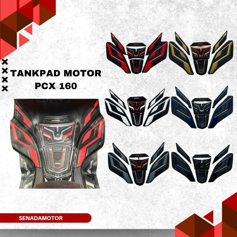 Tankpad Motor Honda Pcx 160 Tahun 2022-2024- Deckpad Motor Honda Pcx 160 - Aksesoris Pelindung Body 