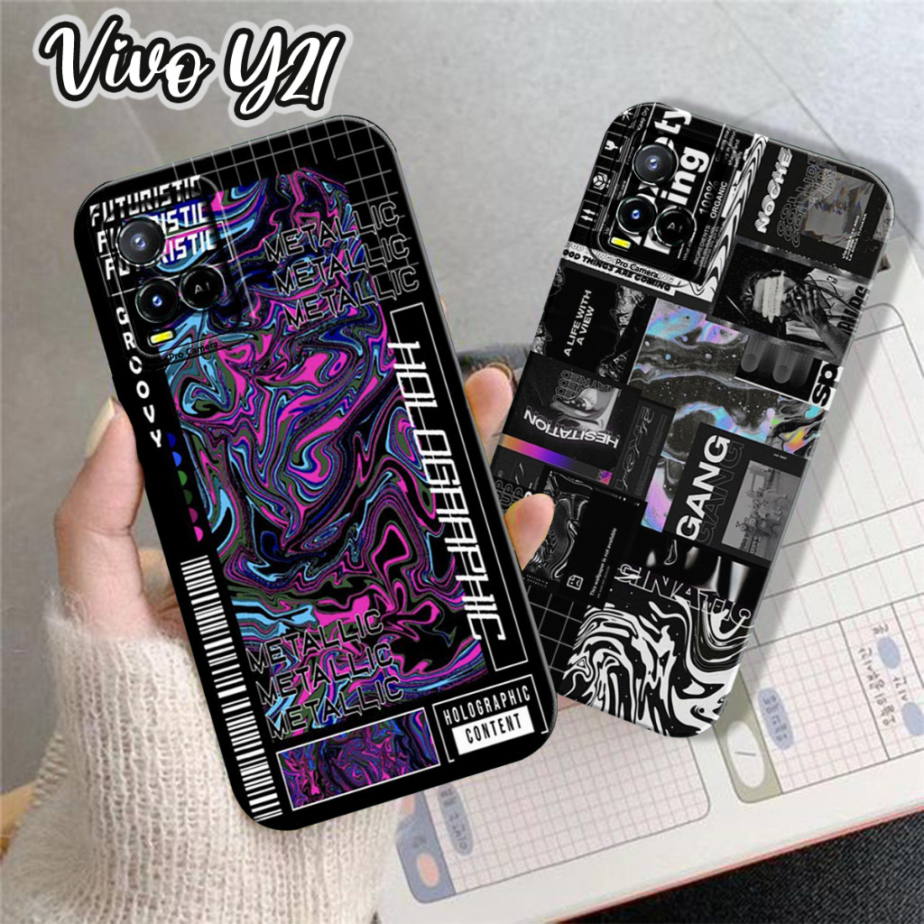 Softcase Prokamera VIVO Y21/Y21A/Y21S/Y33S/Y33T Motif Dark Walpapers Aesthetic Casing - Case Prokame