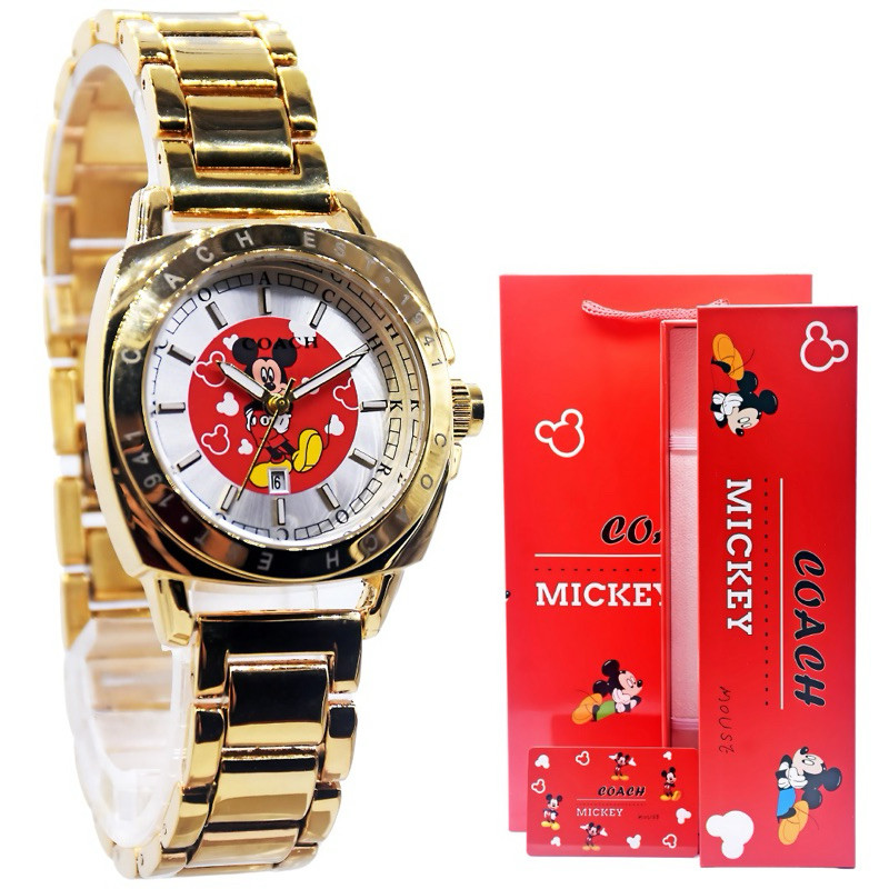 NEW ARRIVAL - Jam tangan casual wanita COACH X MICKEY Include full set box & paper bag mickey mouse 