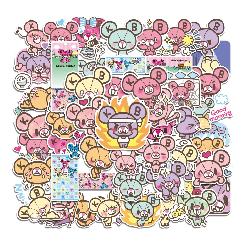 

COD 50 Pcs Stiker Dreamtale KuBear Sanrio Lucu Anti Air Untuk Dekorasi Notebook Sepeda Skateboard Handphone DIY