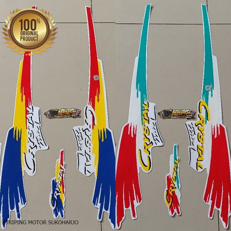 (ORI) Striping Suzuki crystal tune 1994   kualitas original pabrik