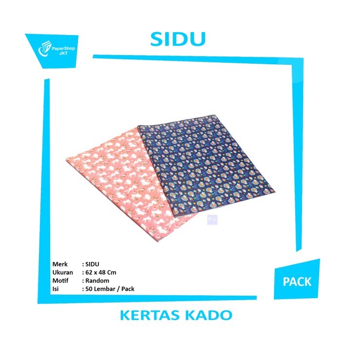 

GROSIR!!! KERTAS KADO SINAR DUNIA / SIDU / BUNGKUS KADO