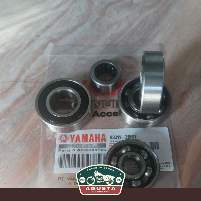 KDM_24 PAKET BEARING RASIO GARDAN MIO MIO SOUL/SMILE/SPORTY 6004+6301+(6203 2PCS)+BEARING 15X25X12-3