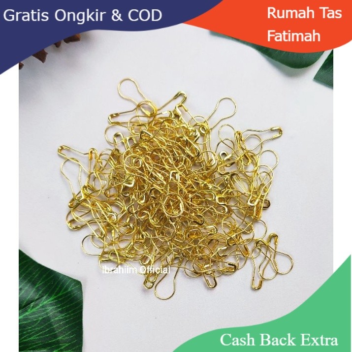 Promo (ISI 100PCS) PENITI BOHLAM PENITI HIJAB PENITI JILBAB By Rumah Tas Fatimah