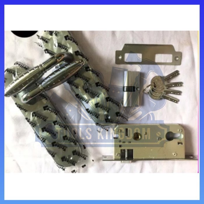 Kunci Pintu Tanggung Komplit VERINO / Kunci Pintu Set / Kunci Sedang