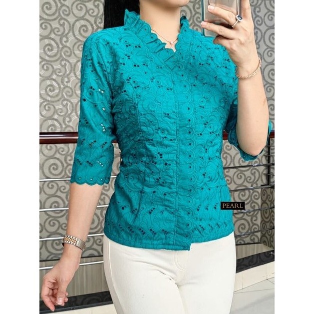 CLS ATASAN BLUS katun bolong/BLOUSE KATUN BANGKOK LEHER RIMPLE