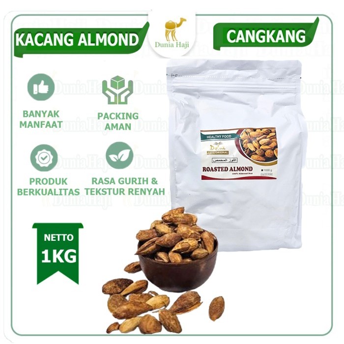 

Kacang Almond Roasted ( Kacang Panggang ) In shell USA /Kg Murah