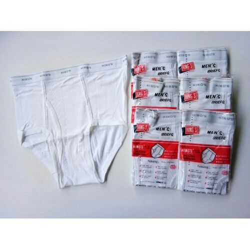 HY76R [3 PCS] CD HING'S Pria Dewasa Putih Katun | Celana Dalam Laki-laki HINGS | Open Hing Underwear