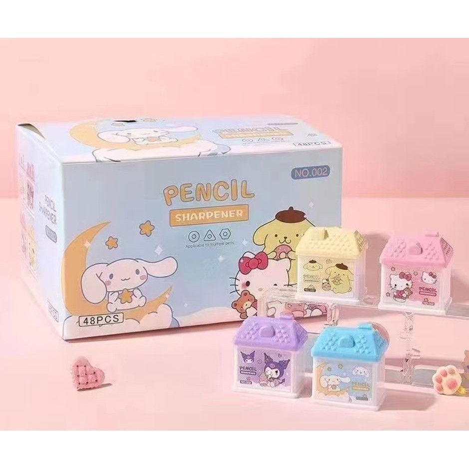 

GT RAUTAN PENSIL SANRIO RUMAH SERUTAN PENSIL PENCIL SHARPENER CINNAMOROLL KURO MELO POM