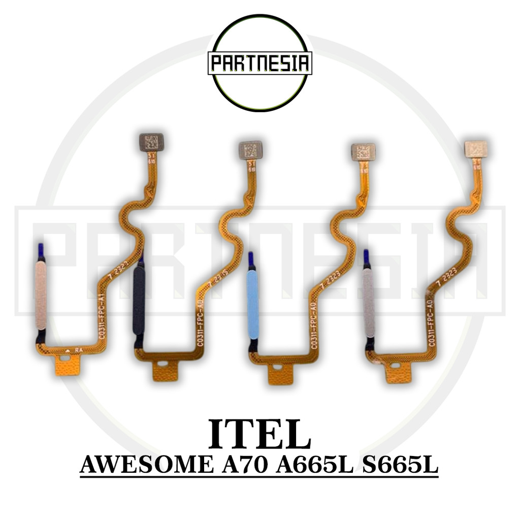 FLEXIBLE FINGERPRINT FINGER SENSOR SIDIK JARI ITEL AWESOME A70 A665L S665L ORIGINAL
