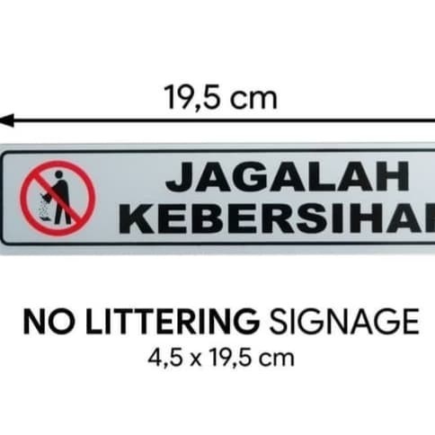 

JUAL SIGN SEMI PLAT K3 SAFETY JAGALAH KEBERSIHAN UK 4.5CMX19.5CM