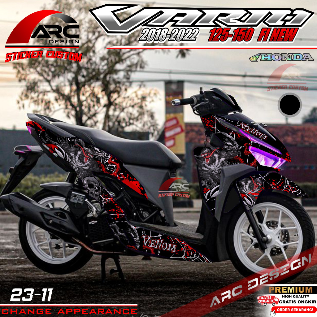 Decal Sticker Honda Vario New 125 150 Full Body - Stiker Skotlet Modifikasi All New Vario 2018 2019 